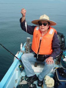 瀬戸内海の無人島 百貫島へ舟で魚釣りとバーベキュー